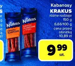 Carrefour Kabanosy z szynki Krakus animex oferta