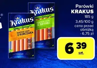 Carrefour Parówki z szynki dobre z natury Krakus animex oferta