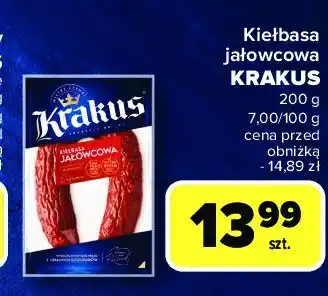 Carrefour Kiełbasa jałowcowa Krakus animex oferta