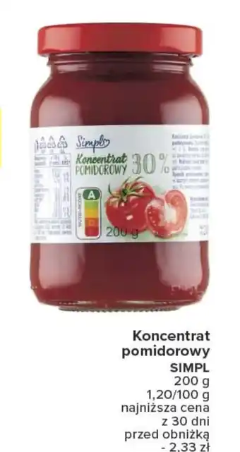 Carrefour Koncentrat pomidorowy Simpl oferta