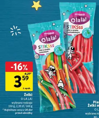 Intermarche O LA LA! Żelki oferta