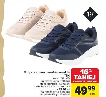 Carrefour Buty sportowe dziecięce Tex oferta