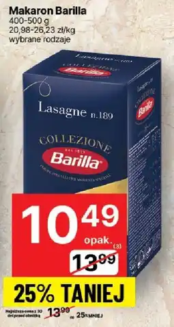 Delikatesy Centrum Makaron Barilla oferta