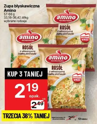 Delikatesy Centrum Zupa błyskawiczna Amino oferta