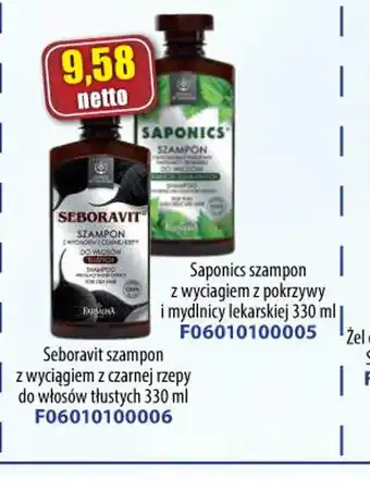 AT Szampony Seboravit i Saponics oferta