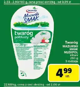 Carrefour Express Twaróg lekki Mlekpol mazurski smak oferta