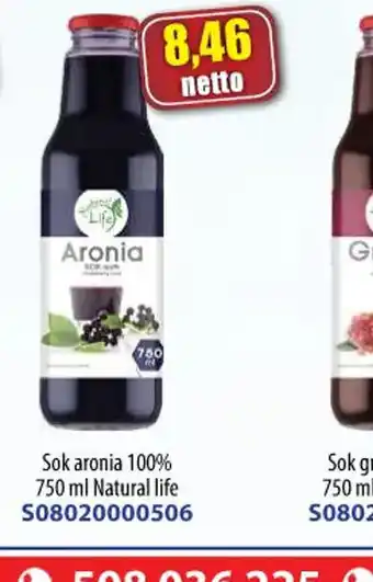 AT Sok aronia 100% Natural Life oferta