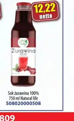 AT Sok żurawinowy Natural Life oferta