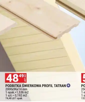 Merkury Market Podbitka świerkowa profil Tatra oferta