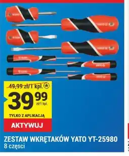 Merkury Market Zestaw wkrętaków Yato YT-25980 oferta