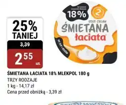 bi1 Smietana Laciata 18% Mlekpol oferta