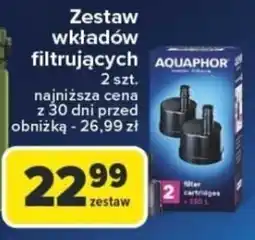 Carrefour Zestaw wkładów filtrujących aquaphor oferta