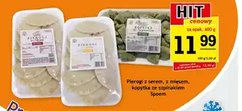 Gram Market Pierogi z serem, z mięsem, kopytka ze szpinakiem Spoem oferta