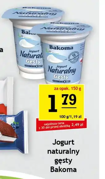 Gram Market Jogurt naturalny gęsty Bakoma oferta