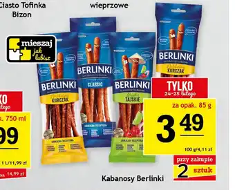 Gram Market Kabanosy Berlinki oferta