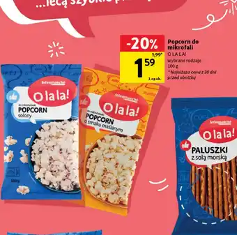 Intermarche Popcorn maślany Intermarche O La La! oferta