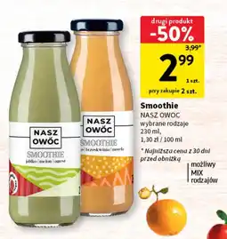 Intermarche Smoothie jabłko brzoskwinia Nasz Owoc oferta