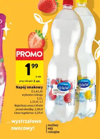 Intermarche Woda grejpfrutowa O La La! oferta