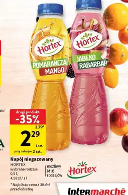 Intermarche Napój jabłko-rabarbar Hortex oferta