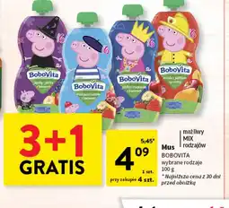 Intermarche Mus morele z jabłkiem i gruszką peppa pig Bobovita oferta