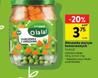 Intermarche Marchewka z groszkiem O La La! oferta