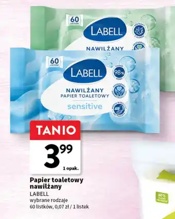 Intermarche Papier nawilżany Labell oferta