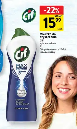 Intermarche Mleczko do czyszczenia ocean wave Cif Max Power 3 Action oferta