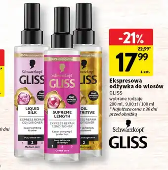 Intermarche Odżywka do włosów Gliss Kur Oil Nutritive oferta