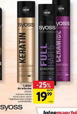 Intermarche Lakier do włosów Syoss Ceramide Complex oferta