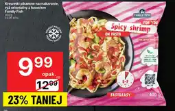 Delikatesy Centrum Krewetki pikantne na makaronie, ryż orientalny z łososiem Family Fish oferta