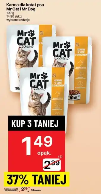 Delikatesy Centrum Karma dla kota i psa Mr Cat i Mr Dog oferta