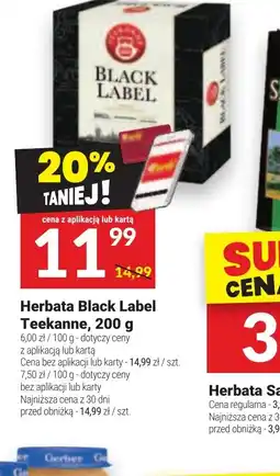 Twój Market Herbata Black Label TeeKanne oferta