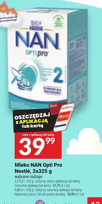 Twój Market Mleko NAN Opti Pro Nestle oferta