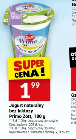 Twój Market Jogurt naturalny bez laktozy Primo Zott oferta