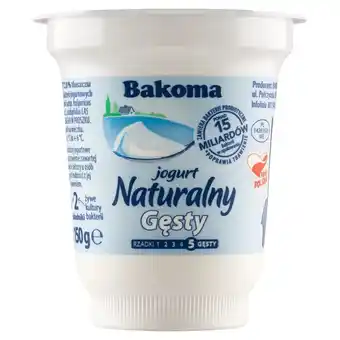 Gram Market Bakoma Jogurt naturalny gęsty 150 g oferta