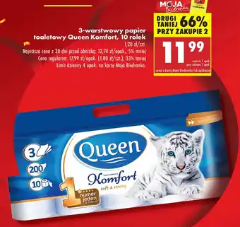 Biedronka Papier toaletowy Queen oferta