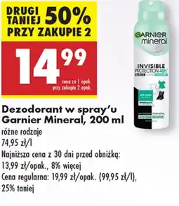 Biedronka Dezodorant Garnier oferta