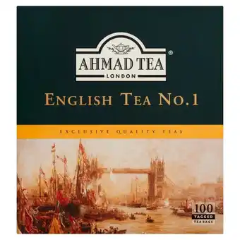 Biedronka Ahmad Tea English Tea No. 1 Herbata czarna 200 g (100 torebek z zawieszką) oferta