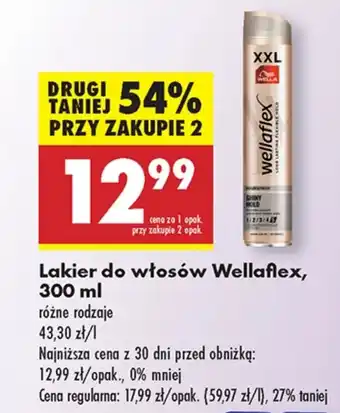 Biedronka Lakier do włosów Wellaflex oferta