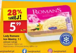 Twój Market Lody Romans Ice-Mastry oferta