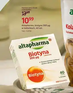 Rossmann Altapharma, biotyna 300 μg w tabletkach, oferta