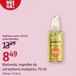 Rossmann Bielenda, mgiełka do utrwalania makijażu oferta