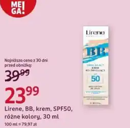 Rossmann Lirene, BB, krem, SPF50, różne kolory, oferta