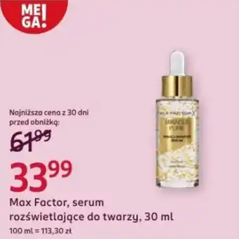 Rossmann Max Factor, serum rozświetlające do twarzy, oferta