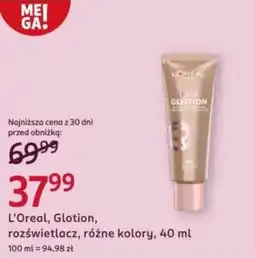 Rossmann L'Oreal, Glotion, rozświetlacz, różne kolory oferta