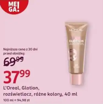 Rossmann L'Oreal, Glotion, rozświetlacz, różne kolory oferta