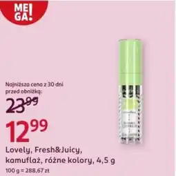 Rossmann Lovely, Fresh&Juicy, kamuflaż, różne kolory, oferta