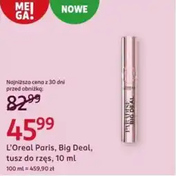 Rossmann L'Oreal Paris, Big Deal, tusz do rzęs oferta