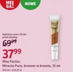 Rossmann Max Factor, Miracle Pure, bronzer w kremie oferta