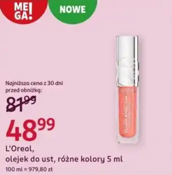 Rossmann L'Oreal, olejek do ust, różne kolory oferta